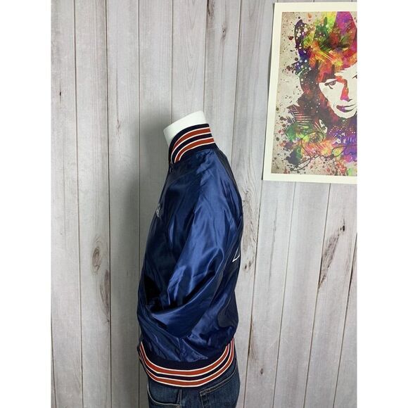 Vintage Butwin Satin Blue Jacket Mens XS Bomber Coat Snap 80s USA - Picture 5 of 16